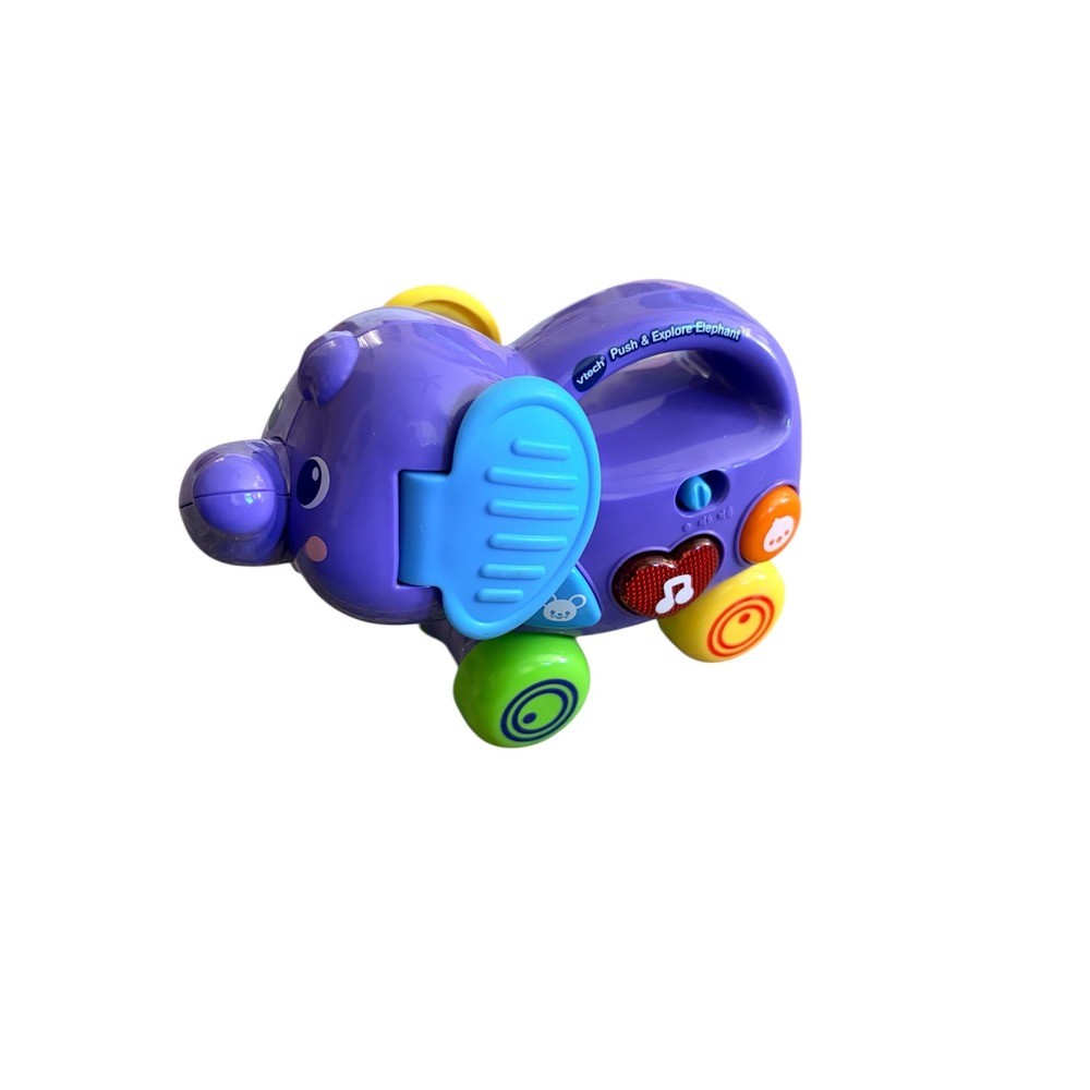 VTech Push & Explore Elephant Interactive‎ Toddler Baby Learning Toy